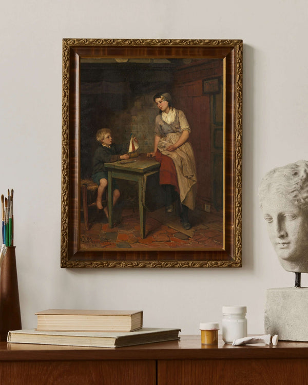 Bernardus Johannes Blommers - Balıkçının Çocukları Fine Art Baskı