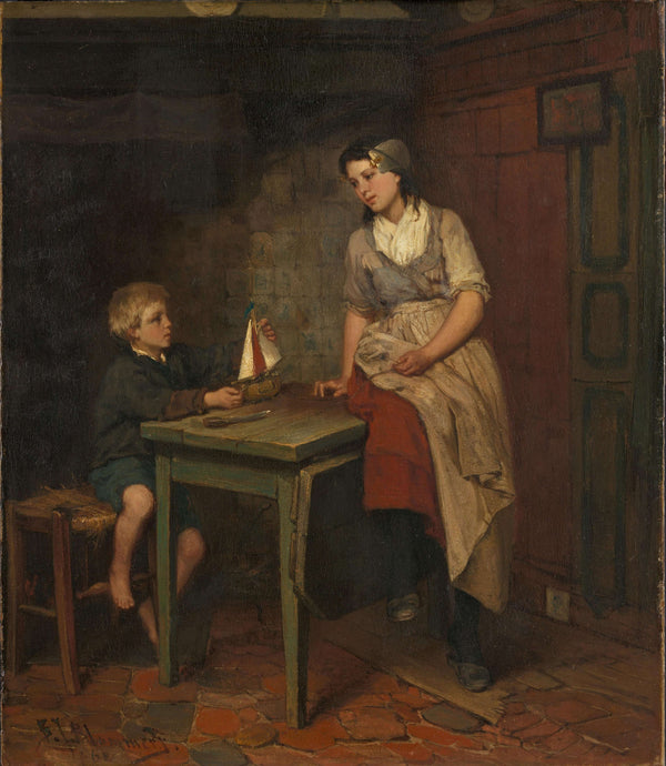 Bernardus Johannes Blommers - Balıkçının Çocukları Tablo