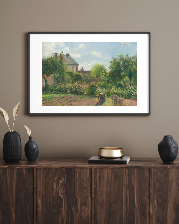 Camille Pissarro - Eragny’de Sanatçının Bahçesi Çerçeve