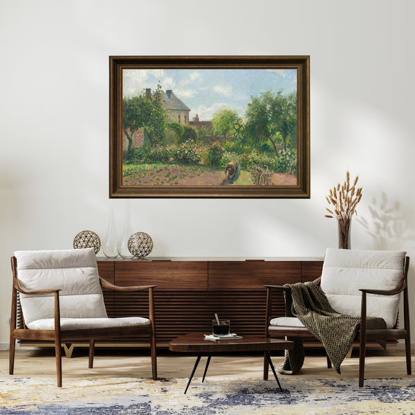 Camille Pissarro - Eragny’de Sanatçının Bahçesi Fine Art Baskı