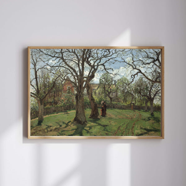Camille Pissarro - Louveciennes'deki Kestane Ağaçları fine art baskı