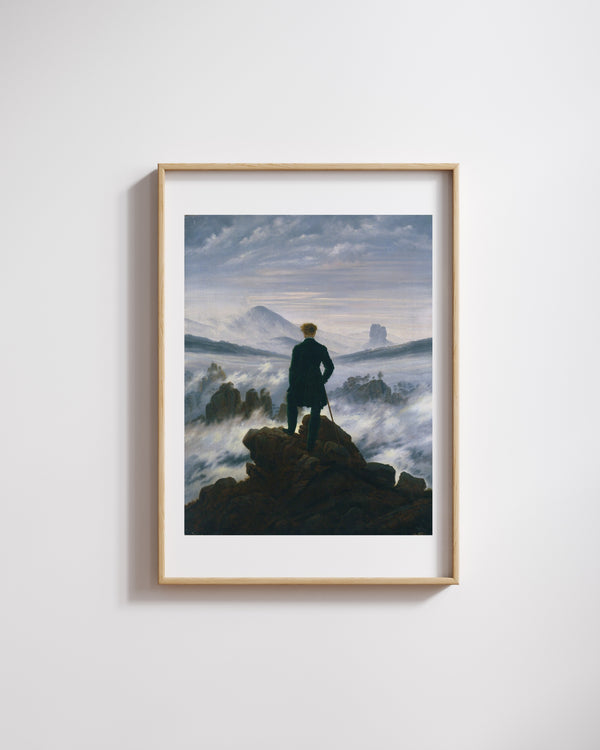 Caspar David Friedrich - Deniz Sisi Üzerinde Gezgin