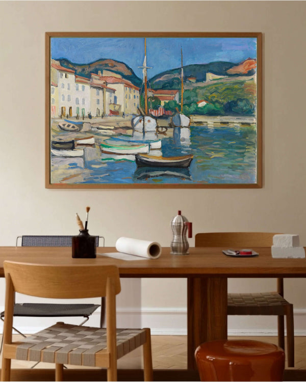 İki Tartanalı Cassis Limanı Fine Art Baskı