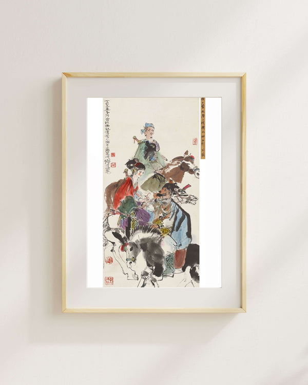 Üç Gezgin Şövalye fine art baskı
