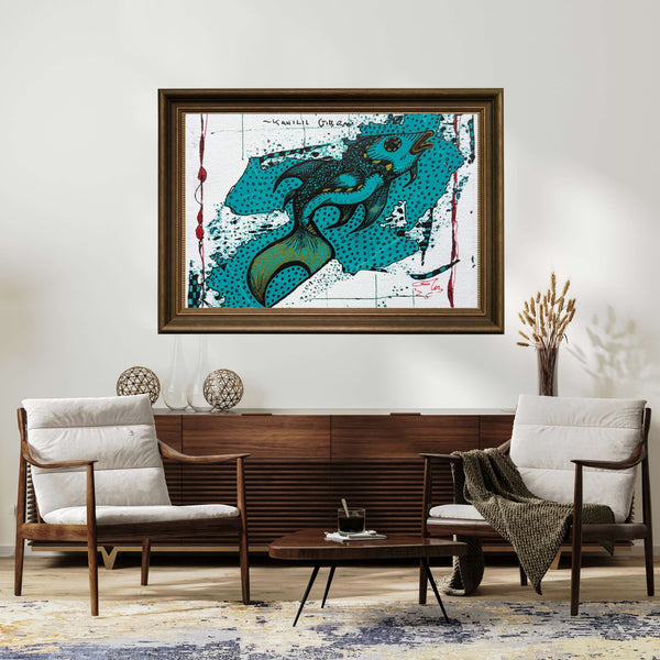Cheryl Gross - Yeşil Balık fine art baskı