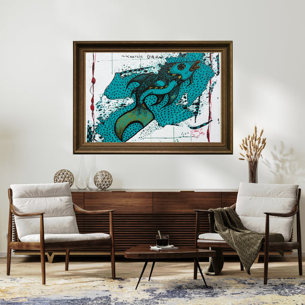 Cheryl Gross - Yeşil Balık fine art baskı