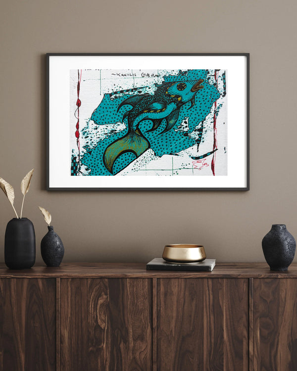 Cheryl Gross - Yeşil Balık çerçeve