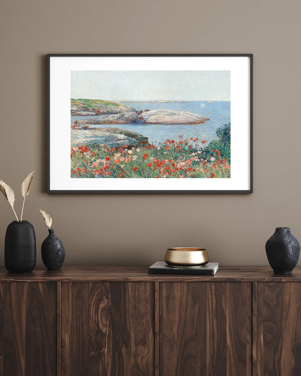 Childe Hassam - Gelincikler - Isles of Shoals Çerçeve