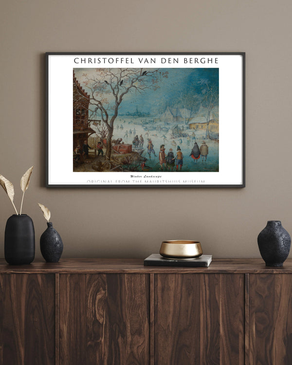 Christoffel van den Berghe-Kış Manzarası çerçeve