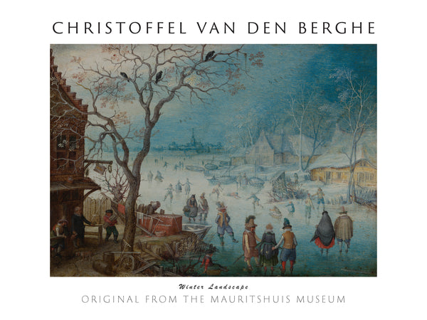 Christoffel van den Berghe-Kış Manzarası fineart baskı