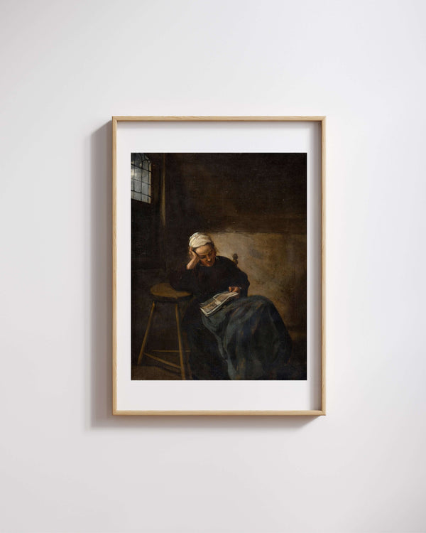 Claes Hals - Okuyan Kız fine art baskı