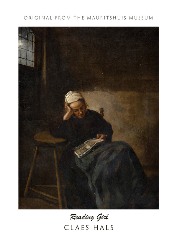 Claes Hals - Okuyan Kız fine art baskı