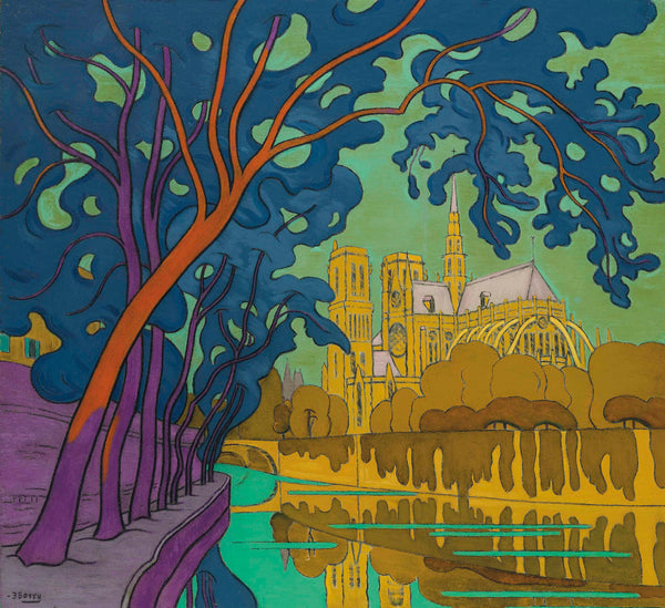 Paris Notre-Dame - Akşam fine art baskı