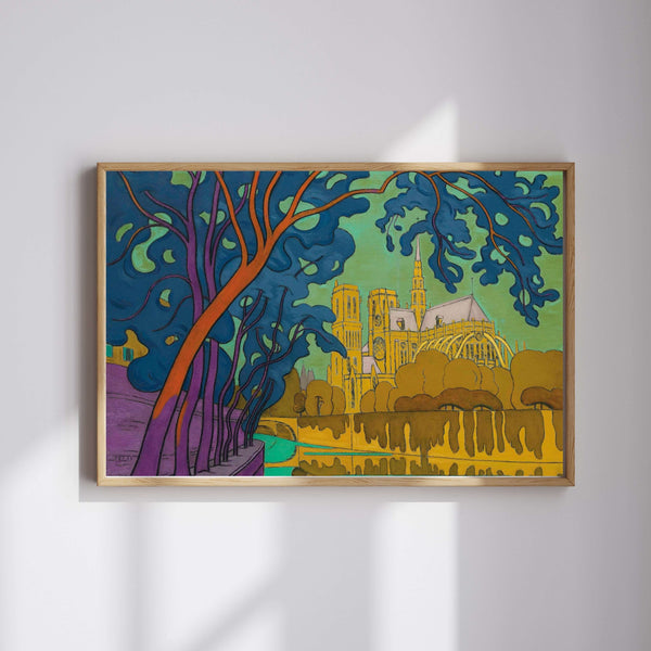 Paris Notre-Dame - Akşam fine art baskı