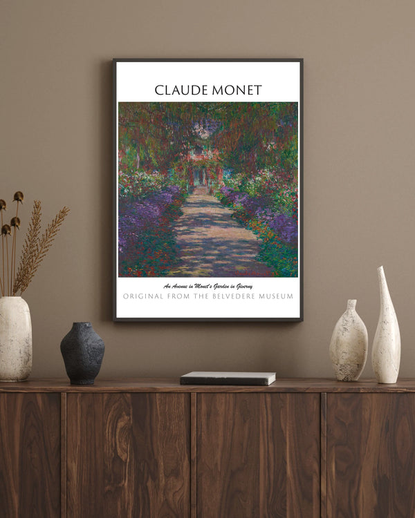 Claude Monet-Giverny’de Monet’nin Bahçesinde Bir Yol tablo