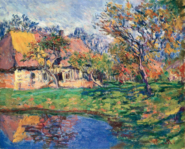 Claude Monet - Norman Kulübesi tablo