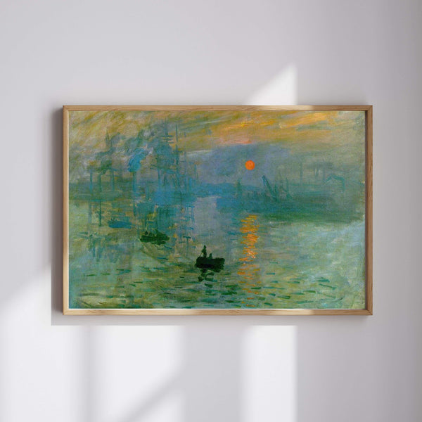 Claude Monet - İzlenim - Gün Doğumu fine art baskı