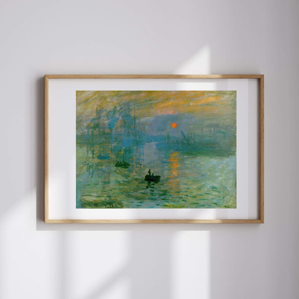 Claude Monet - İzlenim - Gün Doğumu fine art baskı