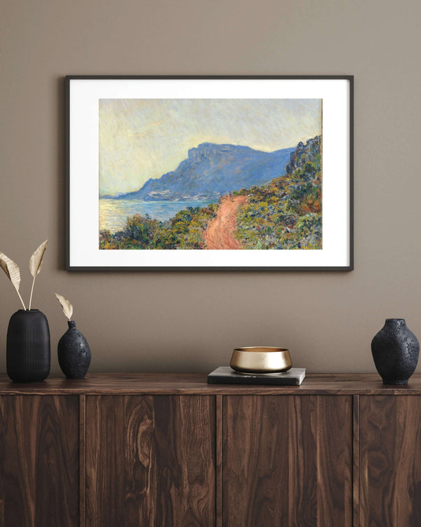 Claude Monet - Monaco Yakınlarında Corniche Yolu Fine Art Baskı
