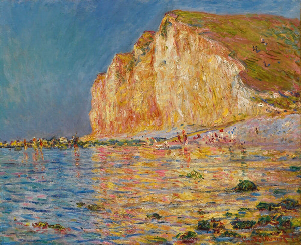 Claude Monet - Petites-Dalles'da Alçak Gelgit fine art baskı