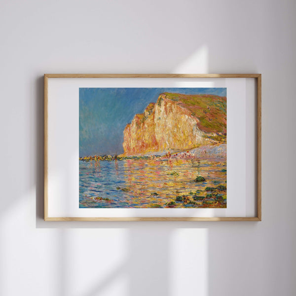 Claude Monet - Petites-Dalles'da Alçak Gelgit fine art baskı