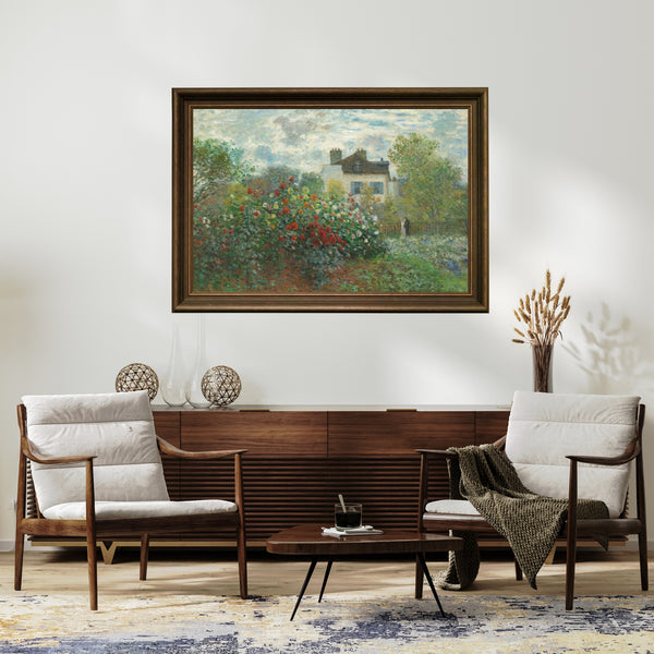 Claude Monet - Argenteuil’de Sanatçının Bahçesi Fine Art Baskı