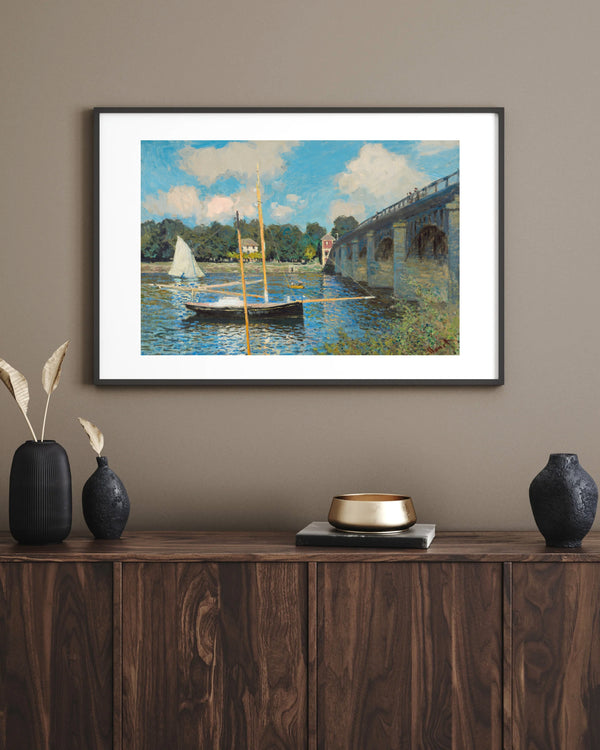 Claude Monet - Argenteuil Köprüsü Çerçeve