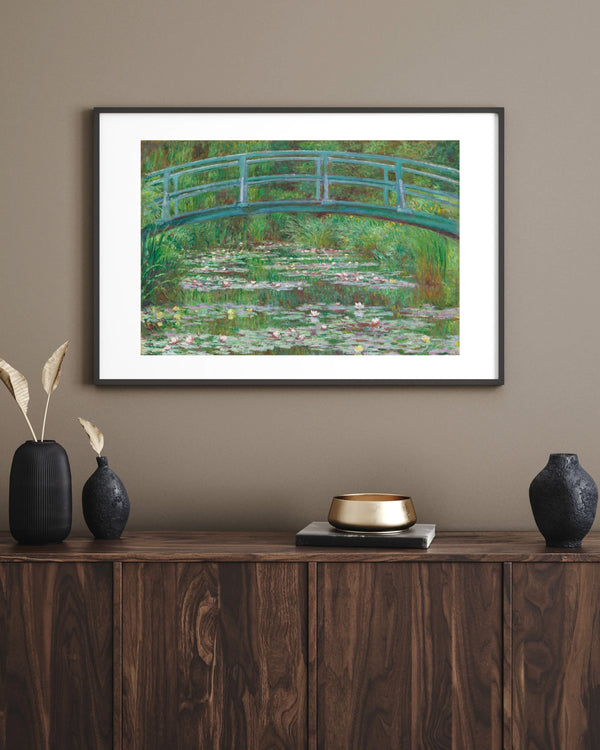 Claude Monet - Japon Köprüsü Çerçeve