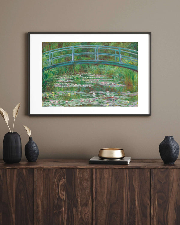 Claude Monet - Japon Köprüsü Çerçeve