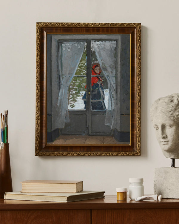 Claude Monet - Kırmızı Fular çerçeve