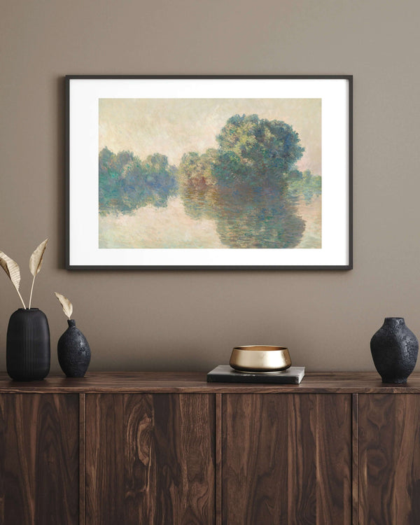 Claude Monet - Giverny’de Seine Nehri Çerçeve