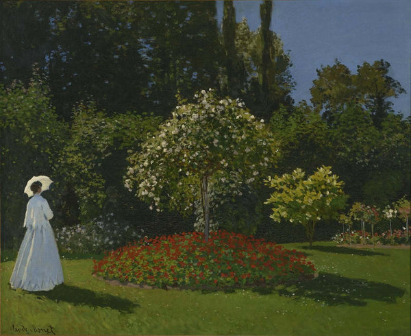 Claude Monet - Bahçedeki Kadın Sainte-Adresse tablo