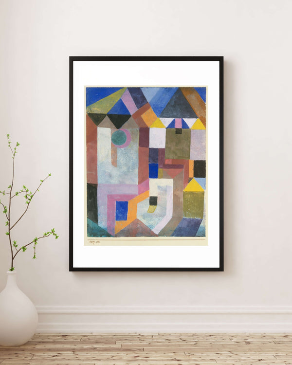 Paul Klee - Renkli Mimari fine art baskı