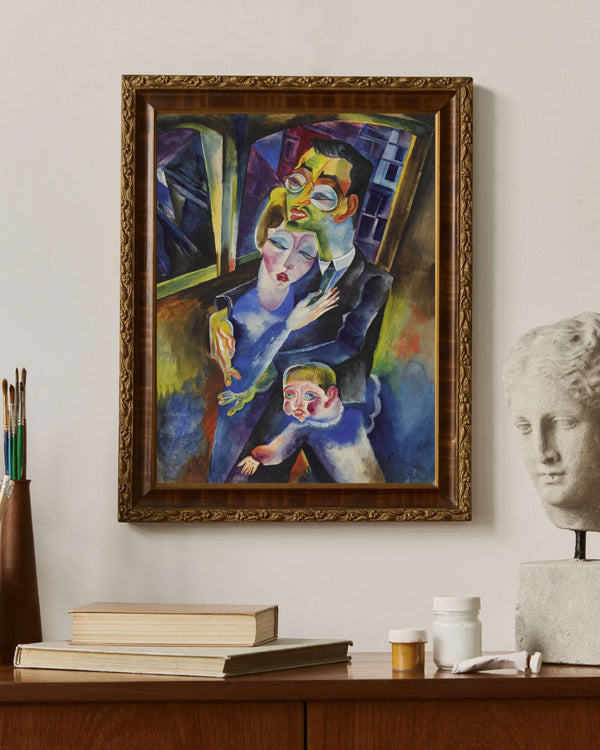 Aile ile Otoportre Fine Art Baskı