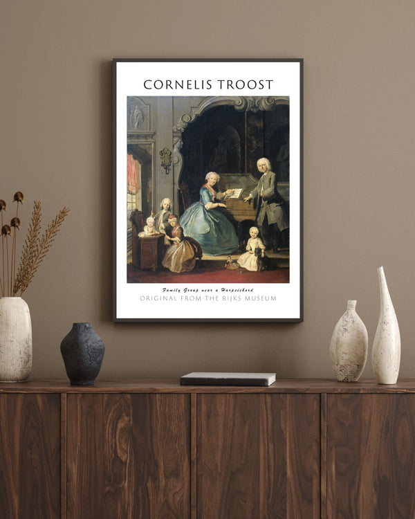 Cornelis Troost-Klavsen Başında Bir Aile Grubu çerçeve