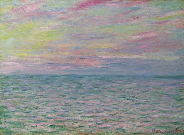 Claude Monet - Pourville’de Gün Batımı - Yüksek Gelgit
