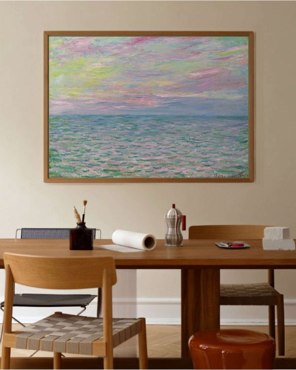 Claude Monet - Pourville’de Gün Batımı - Yüksek Gelgit