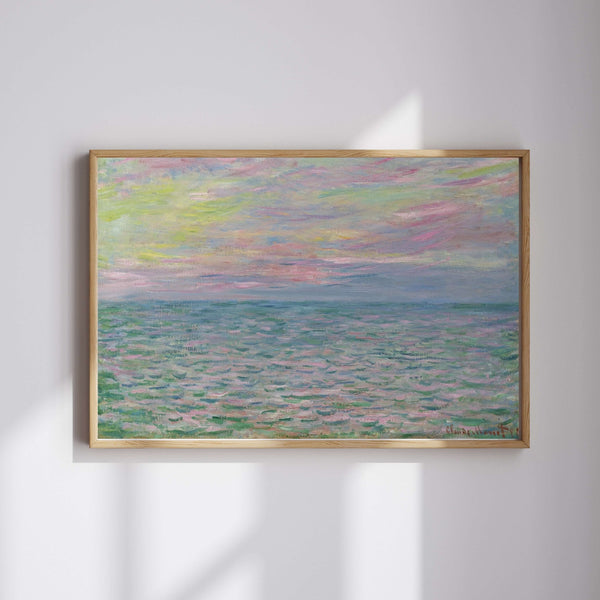 Claude Monet - Pourville’de Gün Batımı - Yüksek Gelgit