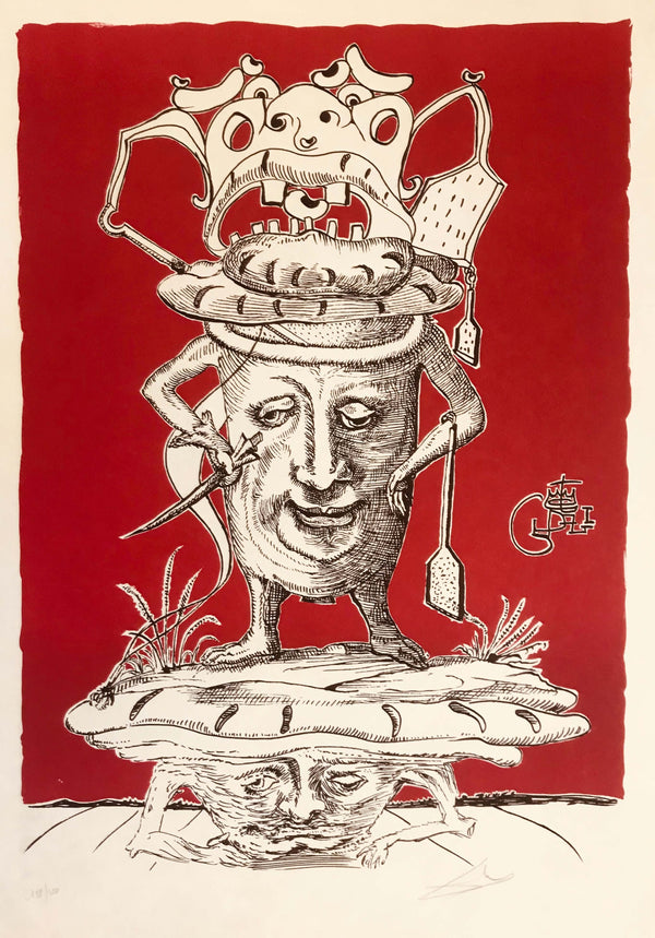 Salvador Dalí - Pastacı Aşçı - Pantagruel fine art baskı