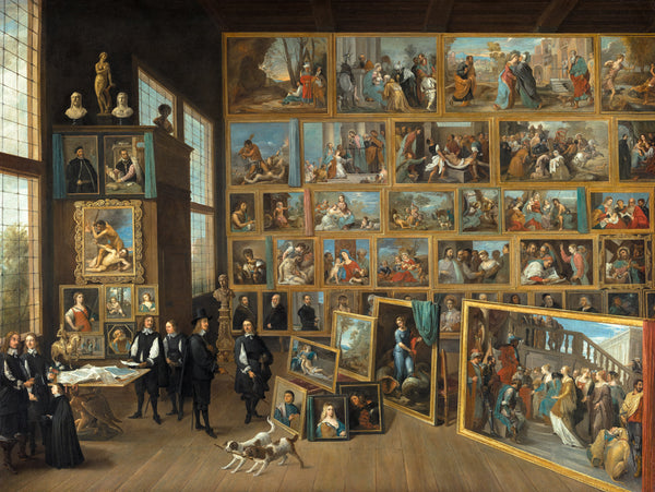 David Teniers the Younger - Arşidük Leopold Wilhelm Brüksel’deki Galerisinde tablo