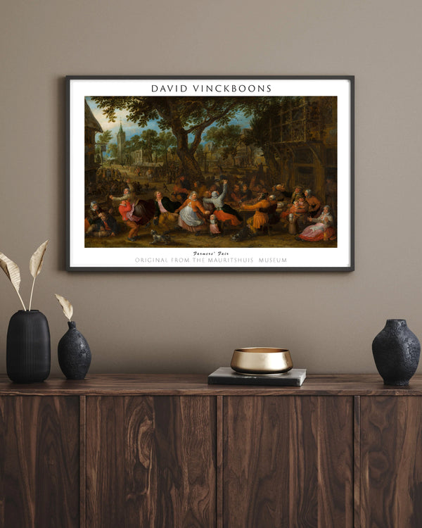 David Vinckboons-Köylü Panayırı çerçeve