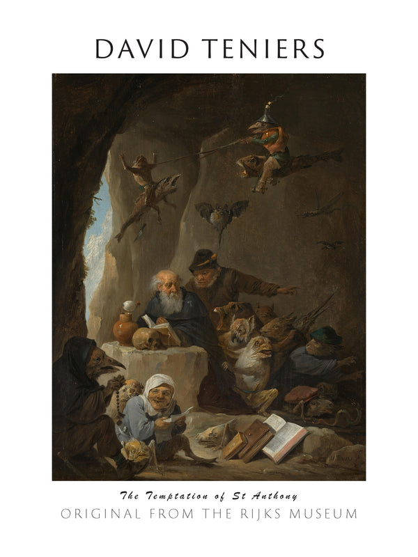 David Teniers-Aziz Antonius’un Baştan Çıkartılması fineart baskı