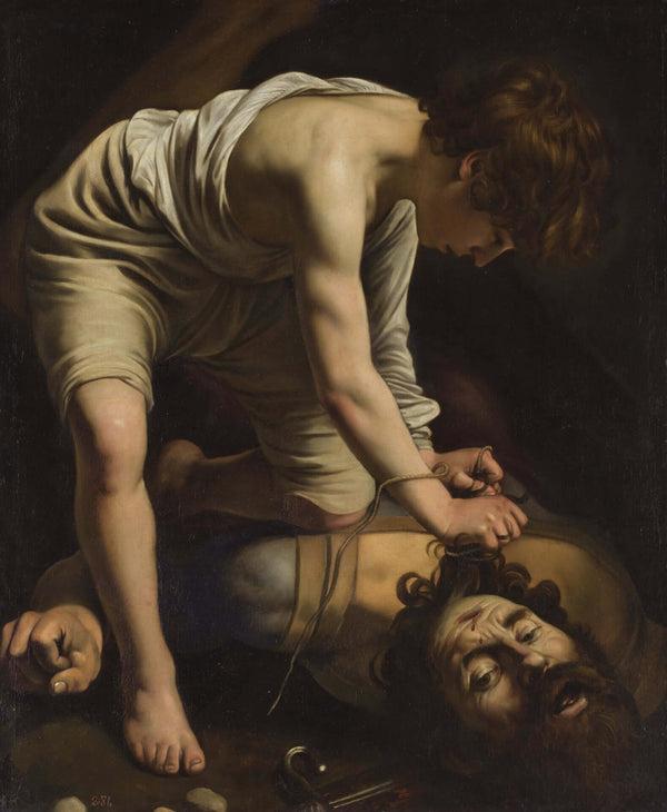 Michelangelo Merisi da Caravaggio - Davut Golyat’ın Başıyla fine art baskı