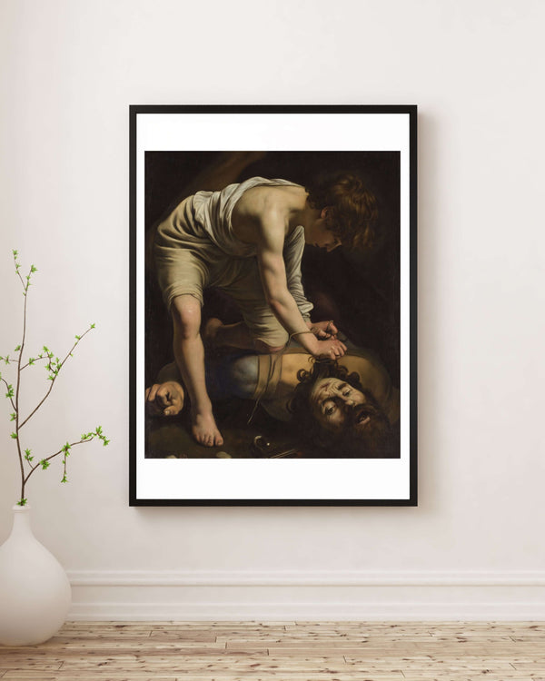 Michelangelo Merisi da Caravaggio - Davut Golyat’ın Başıyla fine art baskı