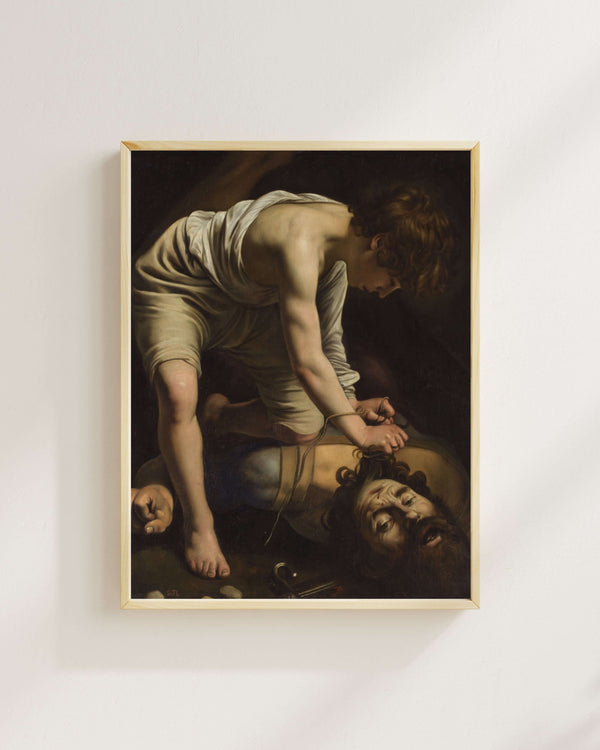 Michelangelo Merisi da Caravaggio - Davut Golyat’ın Başıyla fine art baskı
