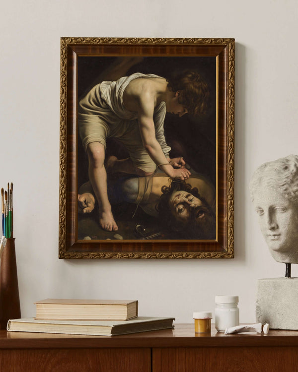 Michelangelo Merisi da Caravaggio - Davut Golyat’ın Başıyla fine art baskı