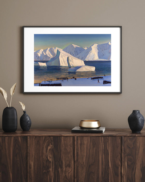 Rockwell Kent - Kasım Başında Kuzey Grönland çerçeve