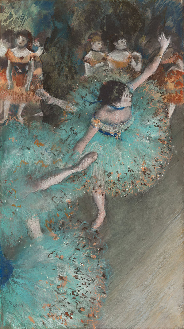 Edgar Degas - Salınan Dansçı - Yeşilli Dansçı Fine Art Baskı