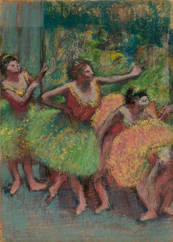 Edgar Degas - Yeşil ve Sarı Dansçılar Tablo