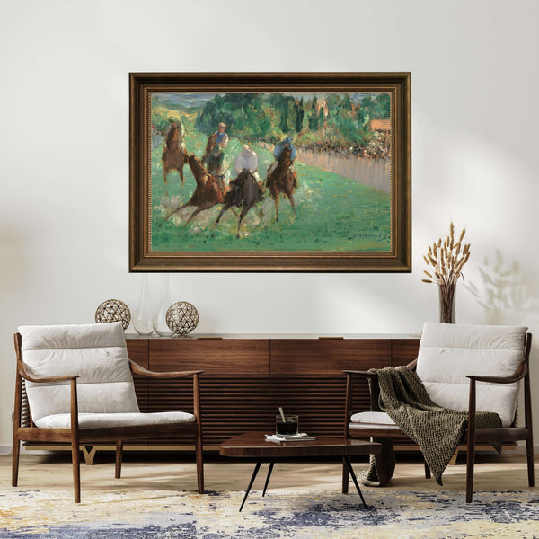 Édouard Manet - Yarışlarda Fine Art Baskı